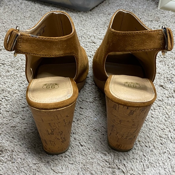 🤎Route 66 • tan wedge cork heel • 7 - Picture 7 of 9